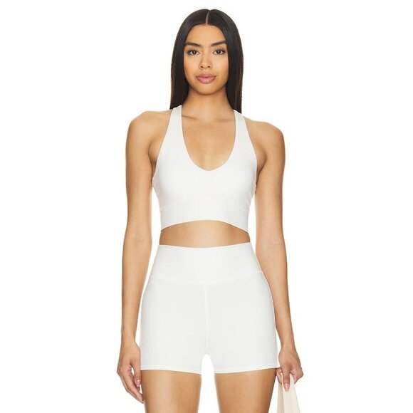 WellBeing + BeingWell MoveWell Stevie Sports Bra in Off White - Picture 1 of 4